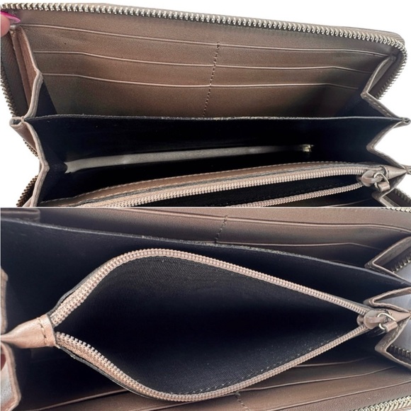 GUCCI GG Logo Canvas Zip Around Long Wallet - Picture 7 of 8
